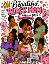 Beautiful black mom coloring book