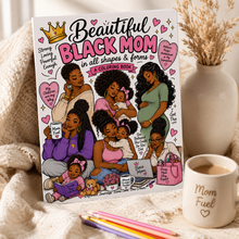 Beautiful black mom coloring book